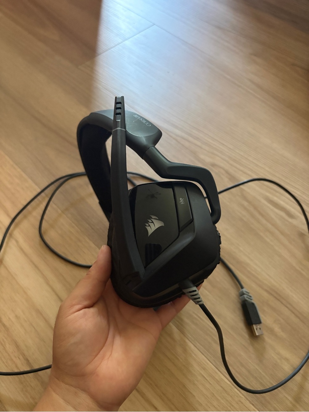 Corsair Black Wired USB Gaming Headset with Boom Mic